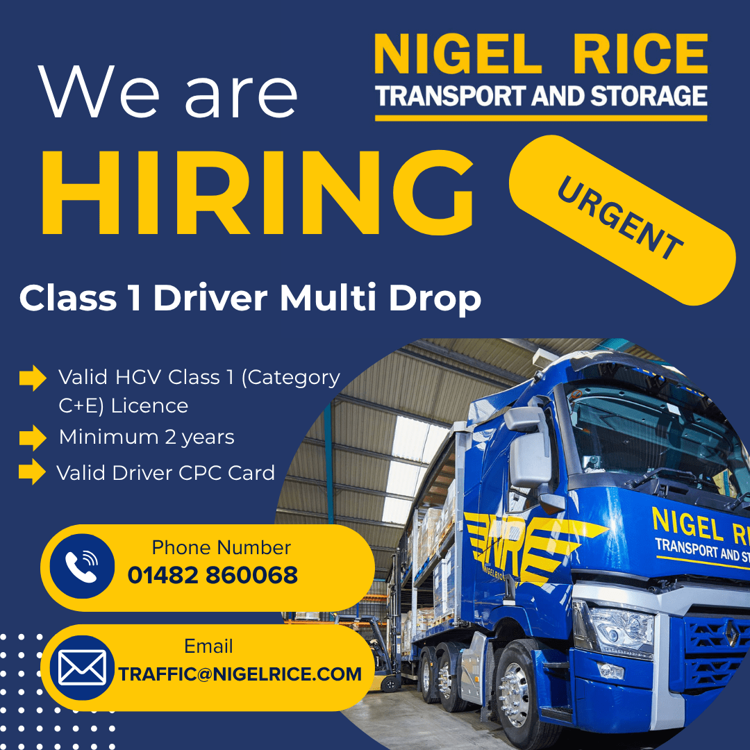 Class 1 Driver Multi Drop Job Hull, Nigel Rice